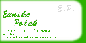 eunike polak business card